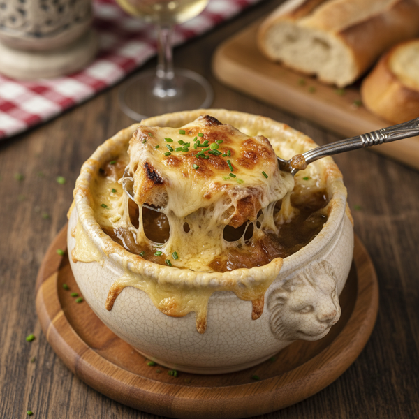Classic French Onion Soup au Fromage recipe