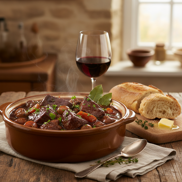 Classic French Red Wine Beef Stew recipe