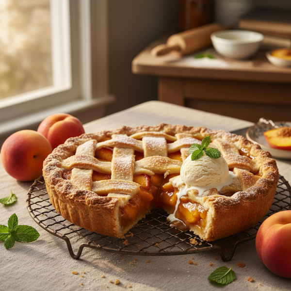 Classic Fresh Peach Delight Pie recipe