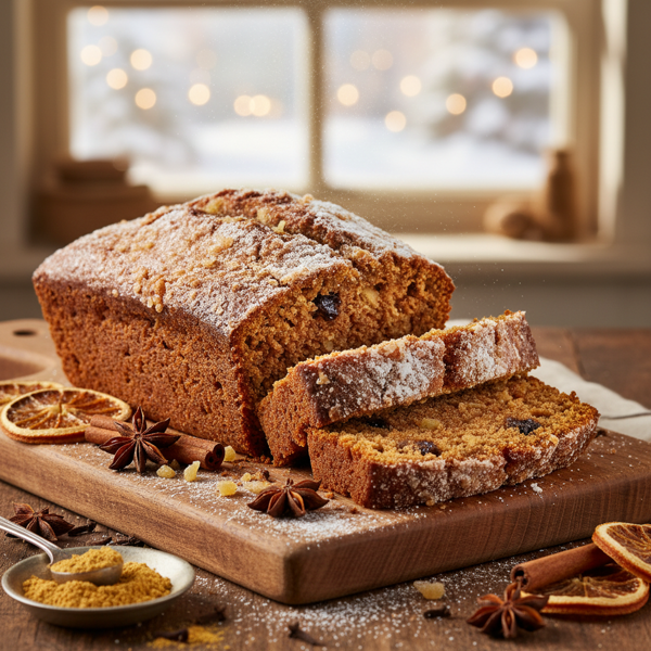 Classic Gingerbread Loaf with Spiced Whiff recipe