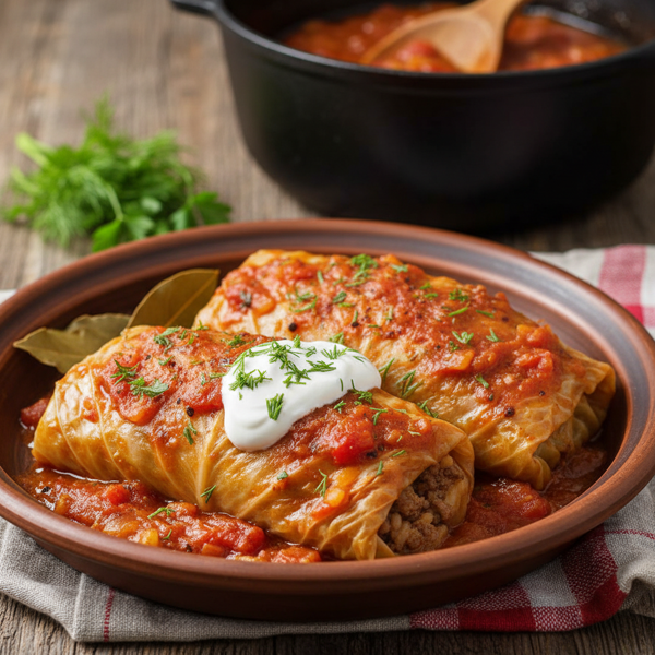 Classic Golumpki - Savory Polish Stuffed Cabbage Rolls recipe