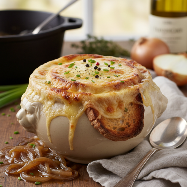 Classic Gourmet French Onion Soup recipe