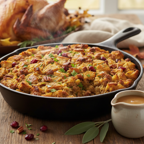 Classic Herb-Infused Turkey Stuffing recipe