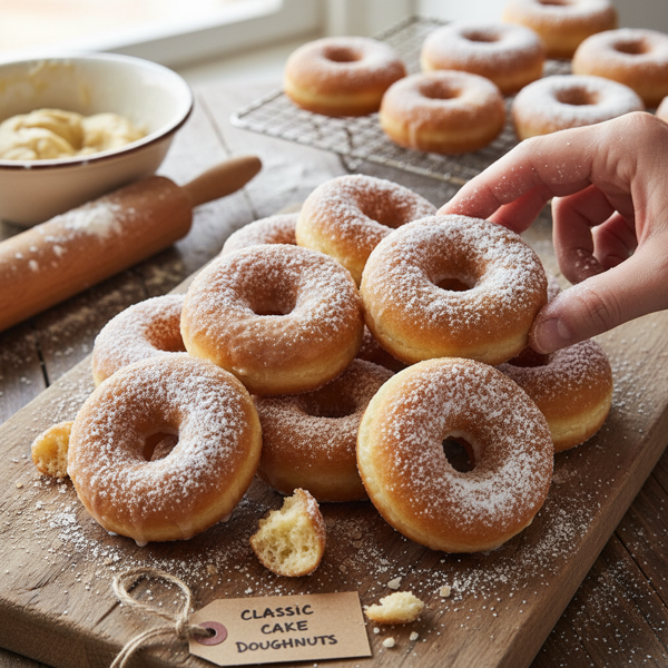 Classic Homemade Cake Doughnuts recipe