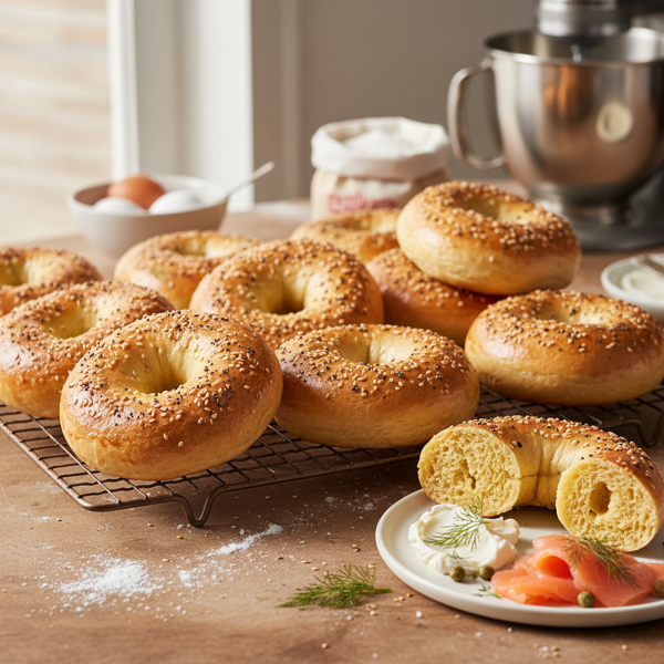 Classic Homemade Egg Bagels recipe