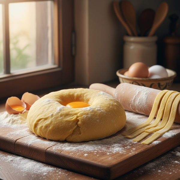Classic Homemade Fettuccini Pasta Dough recipe