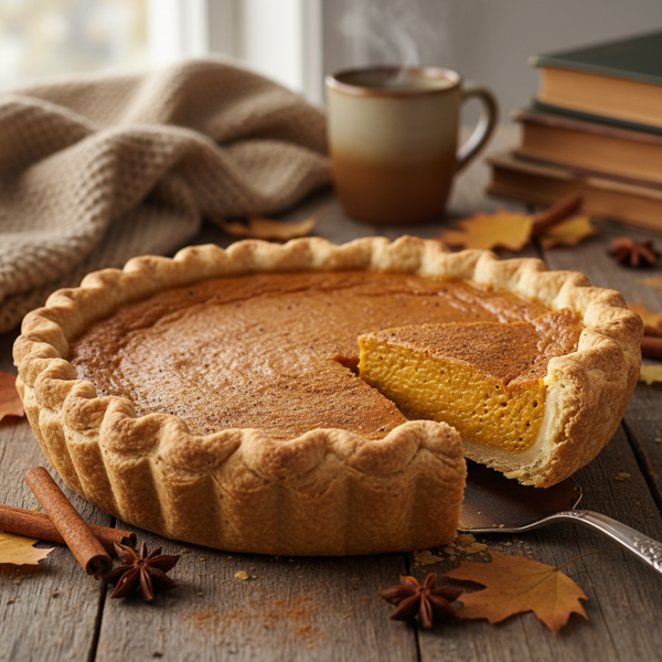 Classic Homemade Pumpkin Pie with Spiced Crust recipe