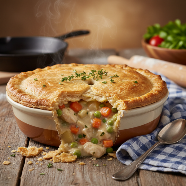 Classic Homestyle Chicken Pot Pie recipe