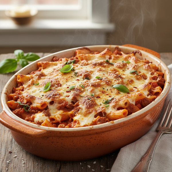 Classic Italian Baked Ziti Delight recipe
