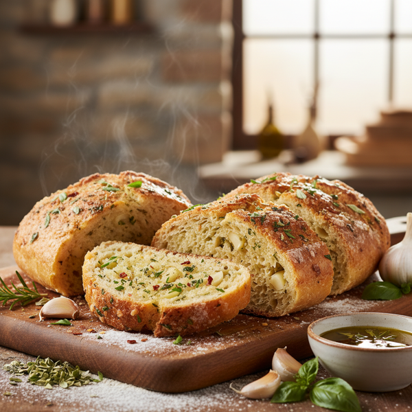 Classic Italian Herb-Infused Garlic Bread recipe