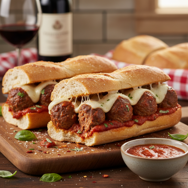 Classic Italian Meatball Subs with Rich Tomato Sauce recipe