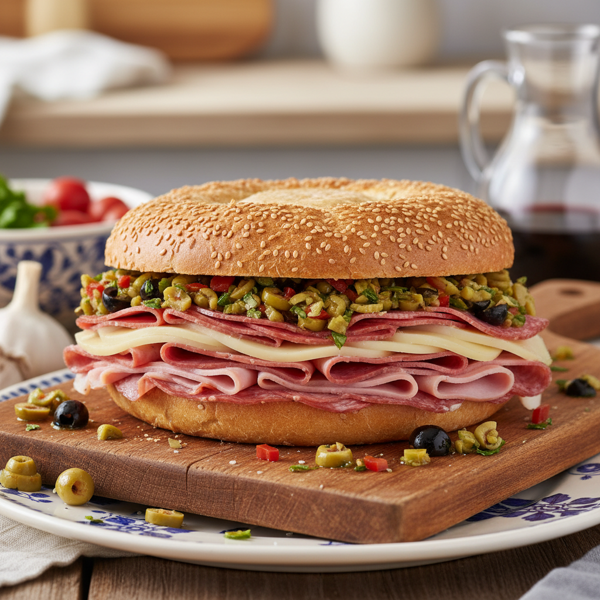 Classic Italian Muffuletta Sandwich recipe