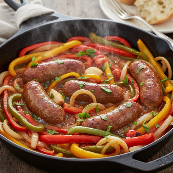 Classic Italian Sizzling Sausage and Peppers recipe
