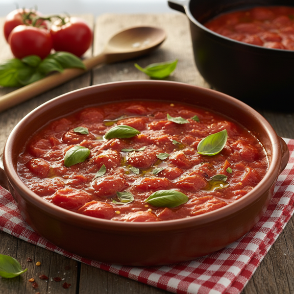 Classic Italian Tomato Basil Sauce recipe