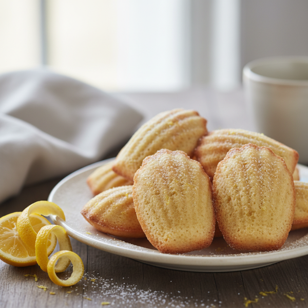Classic Lemon Madeleine Cookies recipe