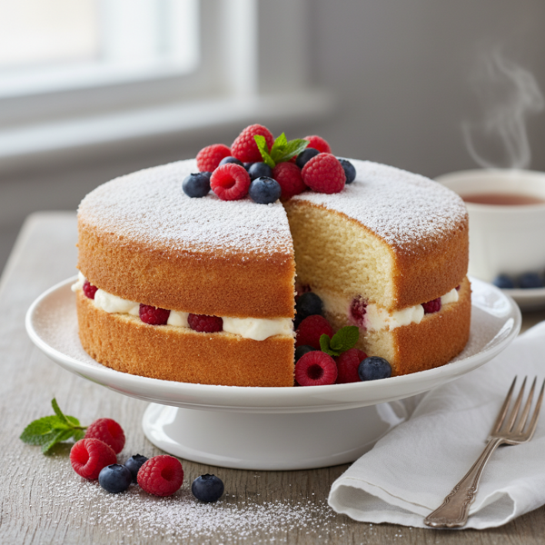 Classic Light and Fluffy Sponge Cake recipe
