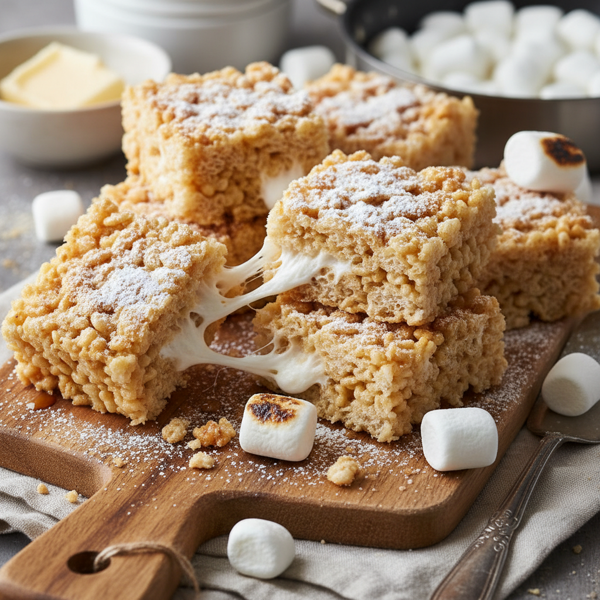 Classic Marshmallow Rice Crispy Treats recipe