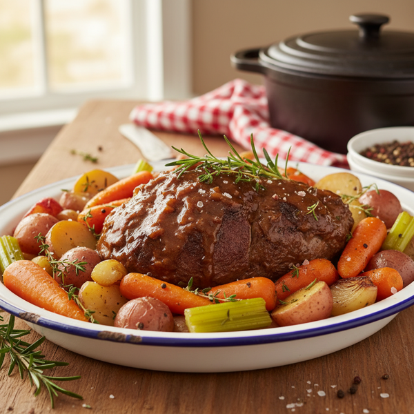 Classic Midwestern Beef Pot Roast with Vegetables recipe