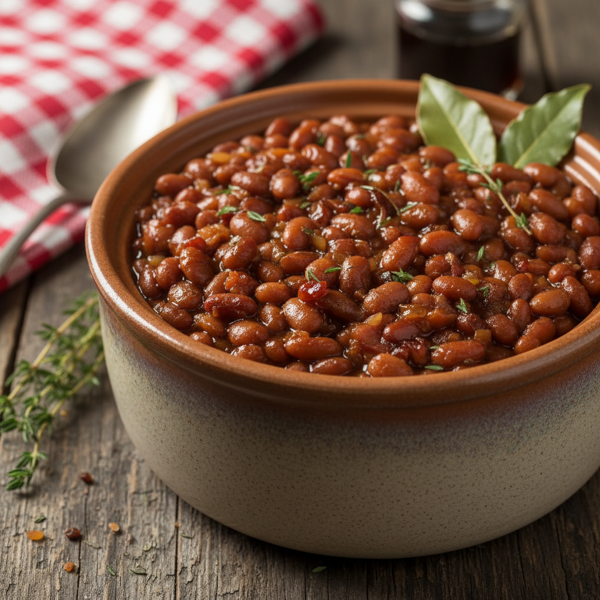 Classic New England Style Slow-Cooked Baked Beans recipe