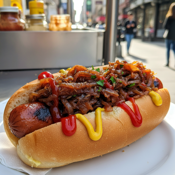 Classic New York Style Hot Dog Onion Relish recipe