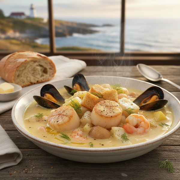 Classic Nova Scotia Seafood Chowder recipe