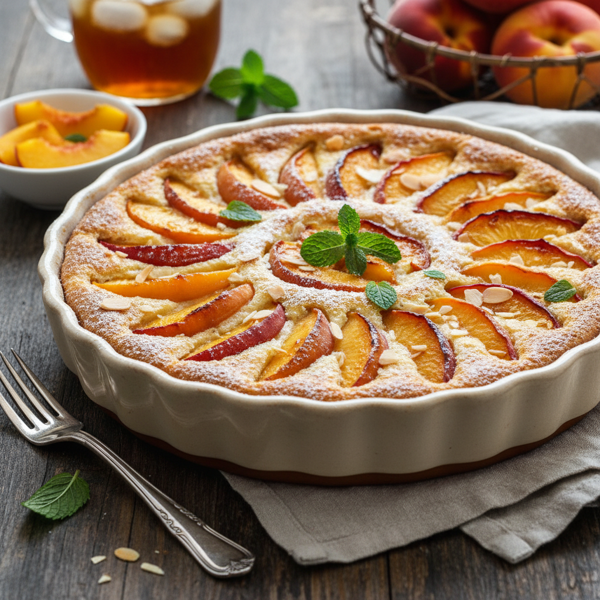 Classic Peach Clafoutis Delight recipe