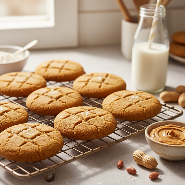 Classic Peanut Butter Cookies (No Butter) recipe