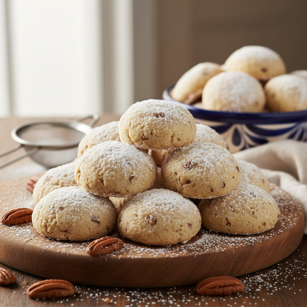 Classic Pecan Mexican Wedding Cookies recipe
