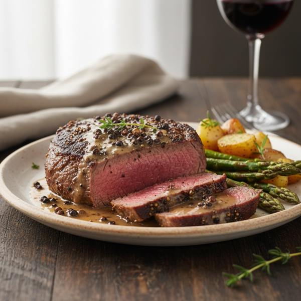 Classic Peppercorn Steak recipe