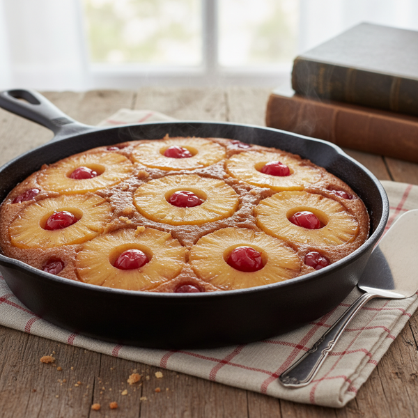 Classic Pineapple Upside-Down Skillet Cake recipe