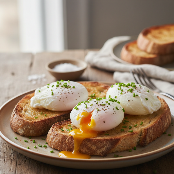 Classic Poached Eggs on Toast recipe