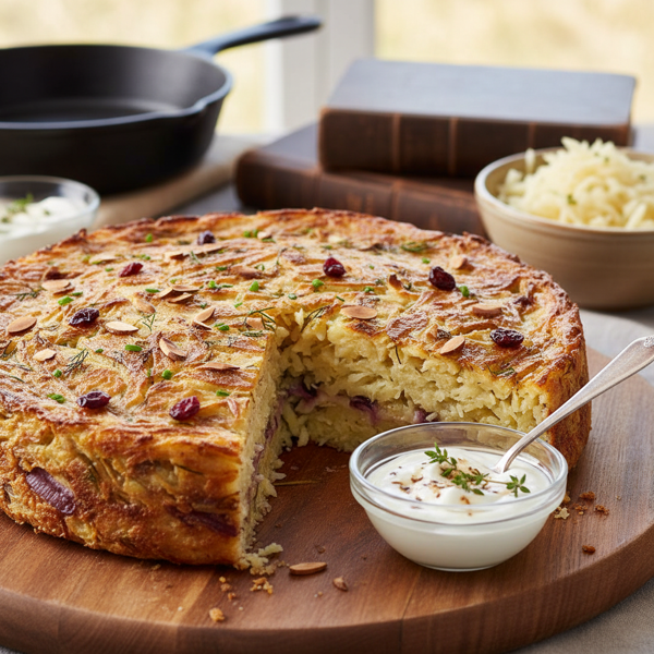 Classic Potato Kugel with a Twist recipe