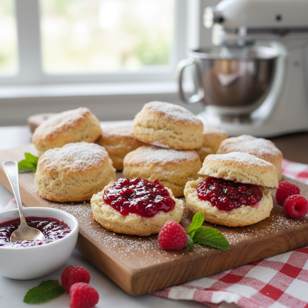 Classic Puyallup Fair Scones with Raspberry Jam recipe