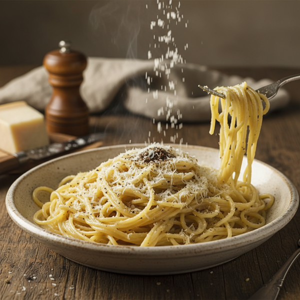 Classic Roman Spaghetti Cacio e Pepe recipe