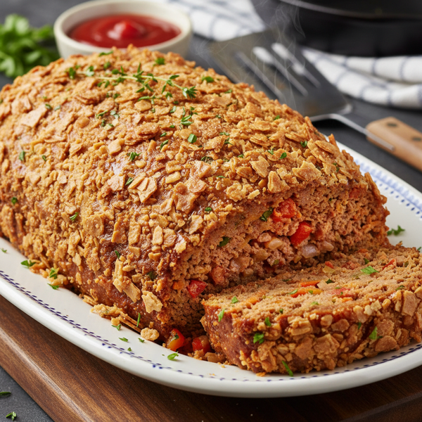 Classic Saltine-Encrusted Meatloaf recipe