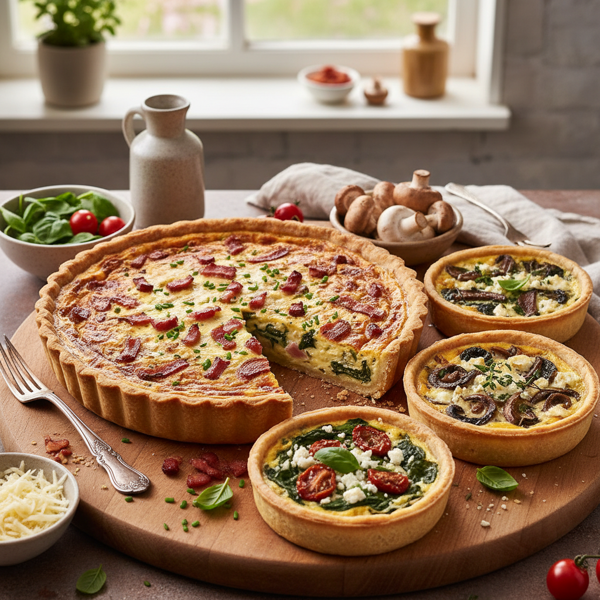 Classic Savory Quiche with Variations recipe
