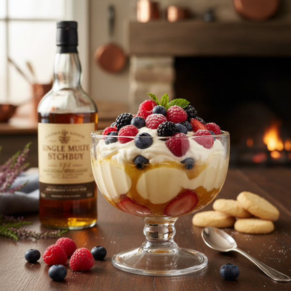 Classic Scotch Whisky Syllabub with Berries recipe