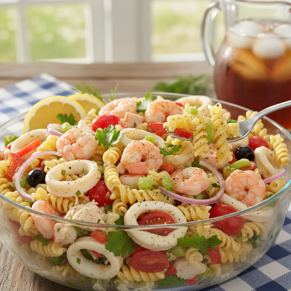 Classic Seafood Pasta Salad recipe