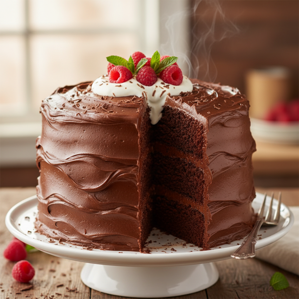 Classic Sour Cream Chocolate Fudge Cake recipe