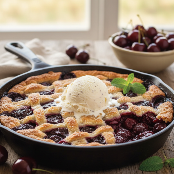 Classic Southern Black Cherry Cobbler recipe