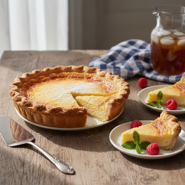 Classic Southern Buttermilk Custard Pie recipe