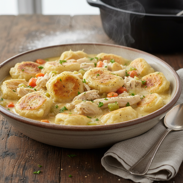 Classic Southern Chicken and Dumplings recipe