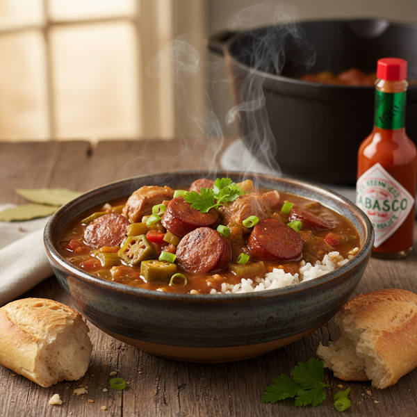 Classic Southern Chicken and Sausage Gumbo recipe