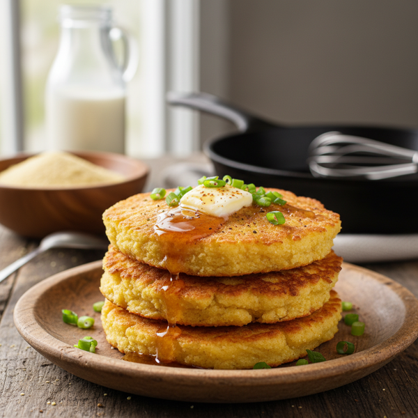 Classic Southern Cornmeal Hoe Cakes recipe