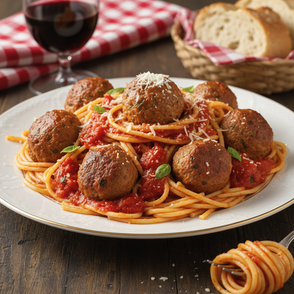 Classic Spaghetti and Hearty Meatballs recipe