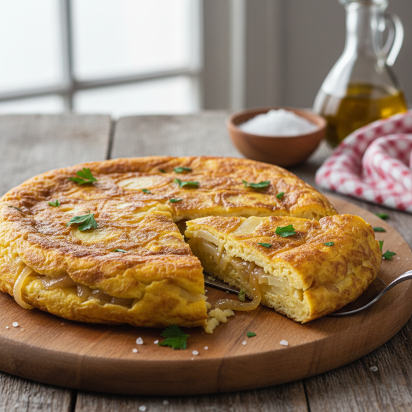 Classic Spanish Tortilla with Caramelized Onions recipe