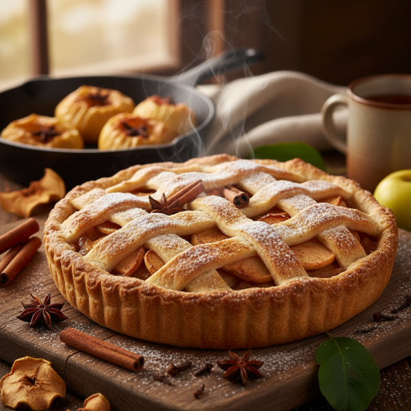 Classic Spiced Apple Lattice Pie recipe