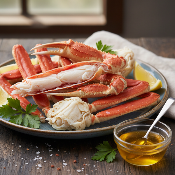 Classic Steamed Snow Crab Legs with Clarified Butter recipe
