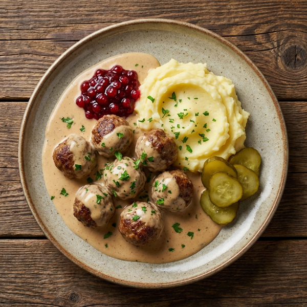 Classic Swedish Meatballs with Cream Sauce recipe