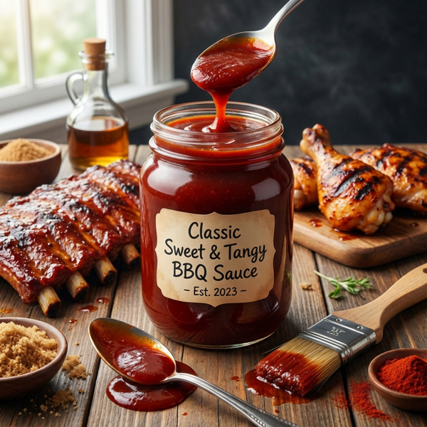 Classic Sweet & Tangy BBQ Sauce recipe